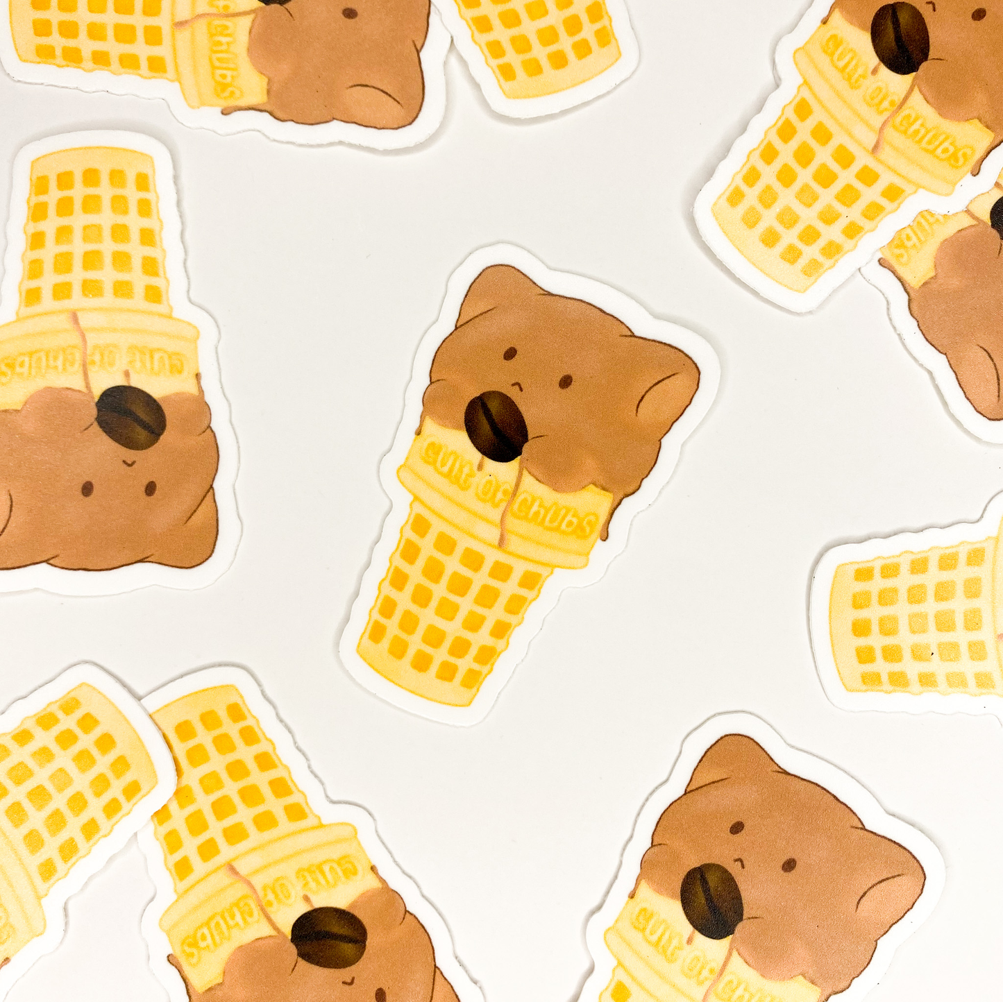 coffee ice cream sticker