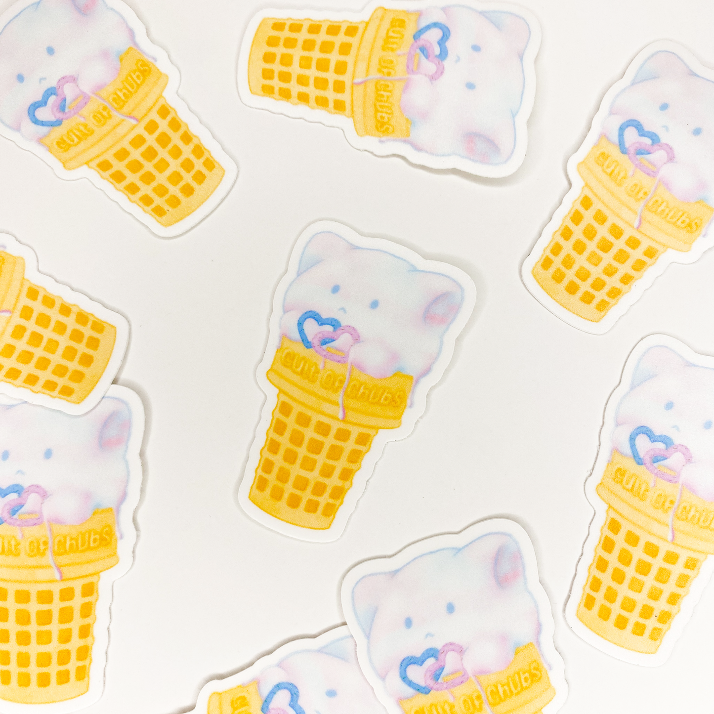 cotton candy ice cream sticker