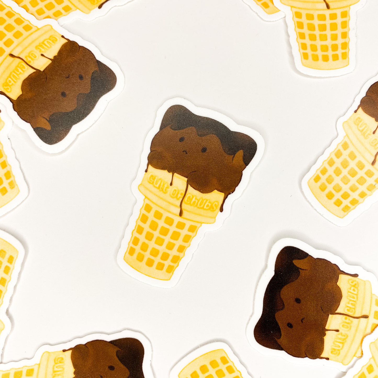 chocolate ice cream sticker