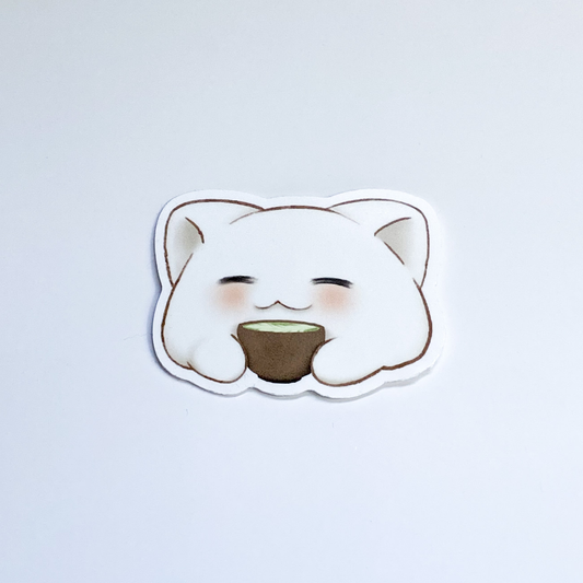 having some tea sticker