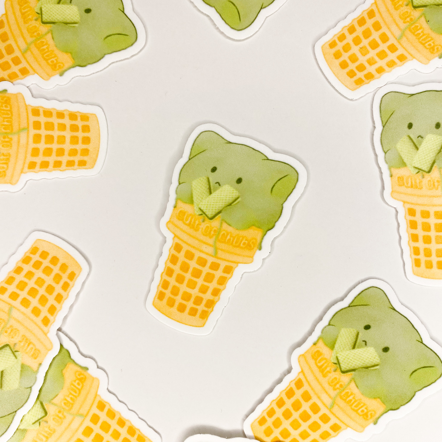 matcha ice cream sticker